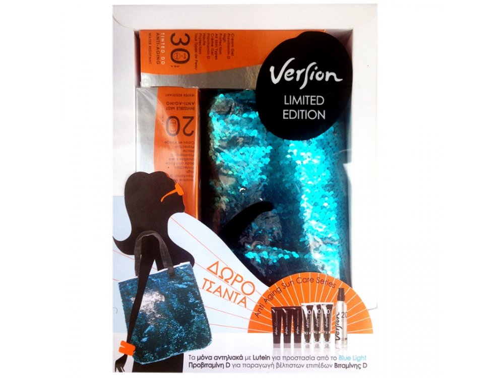 Version Invisible Mist SPF20, 50ml & Cream-Gel Tinted DD 30 SPF30 Αντηλιακή Φροντίδα, 50ml + ΔΩΡΟ Τσάντα