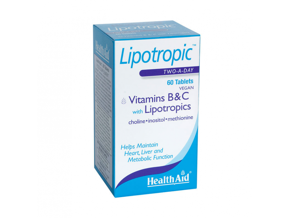 Health Aid Lipotropics With Vitamins B&C Prolonged Release 60tabs