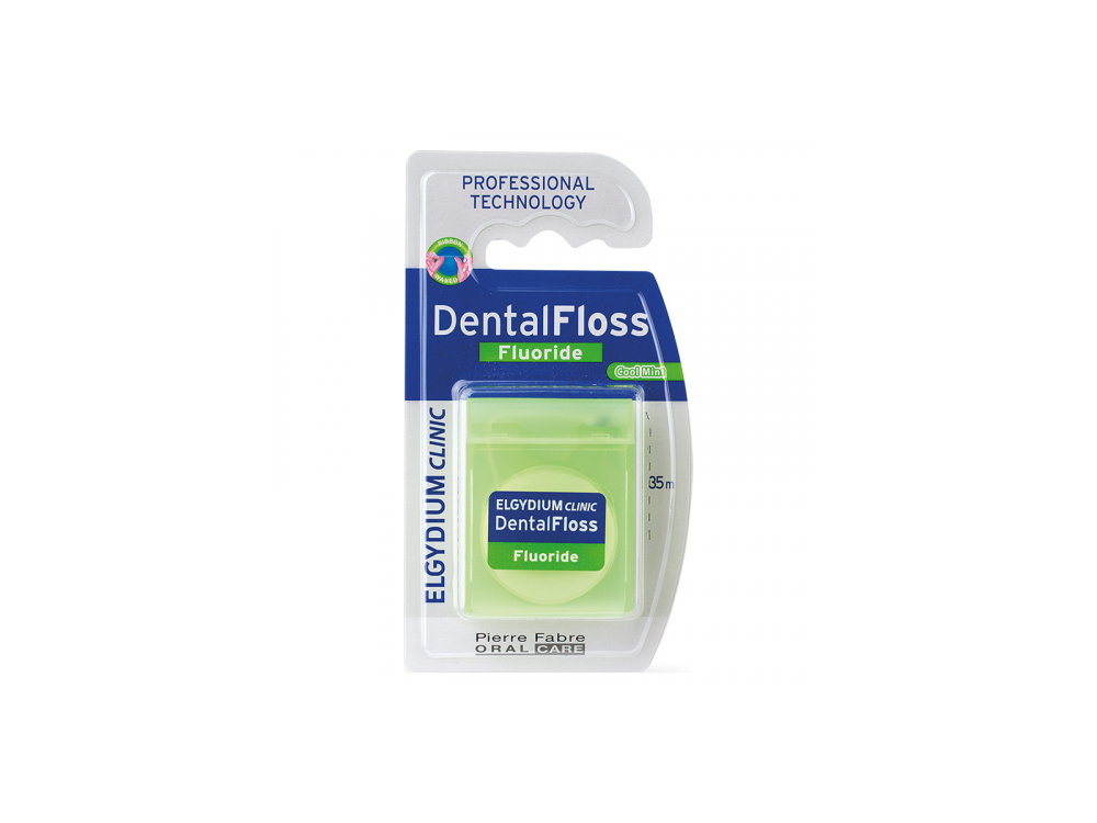Elgydium Dental Floss Fluoride, Οδοντικό νήμα, 35m