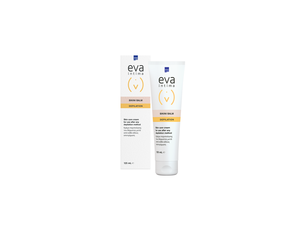 InterMed Eva Intima Bikini Balm Depilation, Κρέμα για την Ανακούφιση και Προστασία του Δέρματος μετά την Αποτρίχωση. 125ml