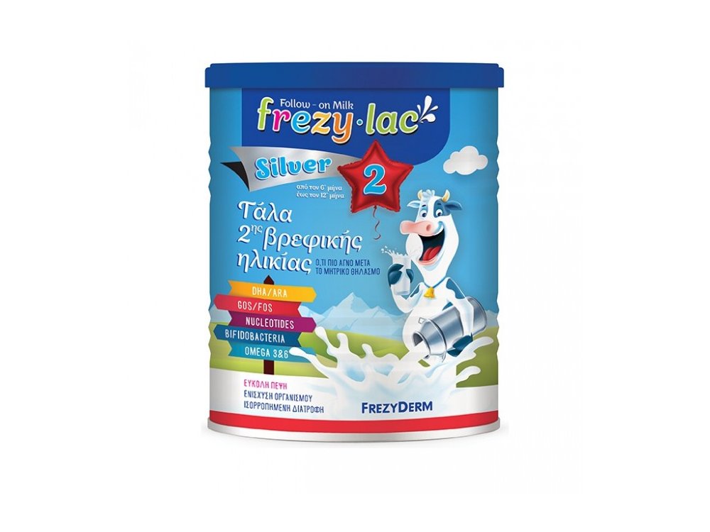 Frezylac Silver 2 Αγελαδινό Γάλα σε Σκόνη 6 - 12 μηνών, 400gr