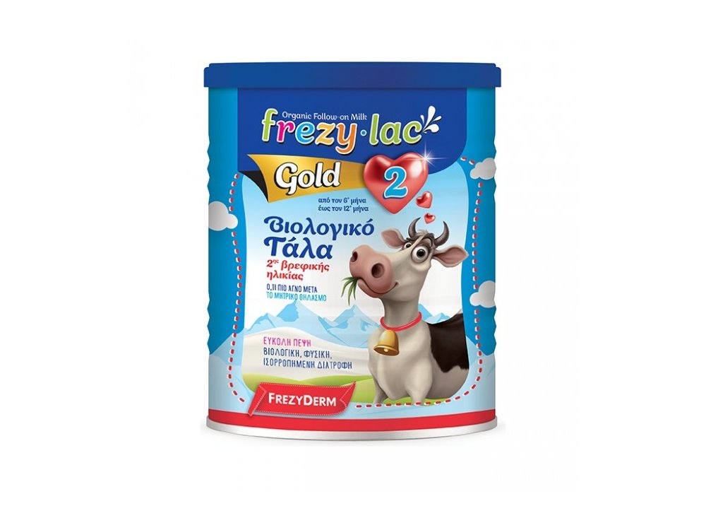 Frezylac Gold 2 Βιολογικό Γάλα 2ης Βρεφικής Ηλικίας από τον 6ο έως τον 12ο μήνα, 400gr