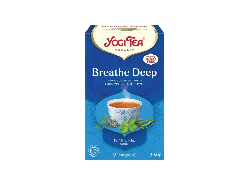 Yogi Tea Bio Breathe Deep Αφέψημα Τσαγιού για το Αναπνευστικό, 17x1.8g