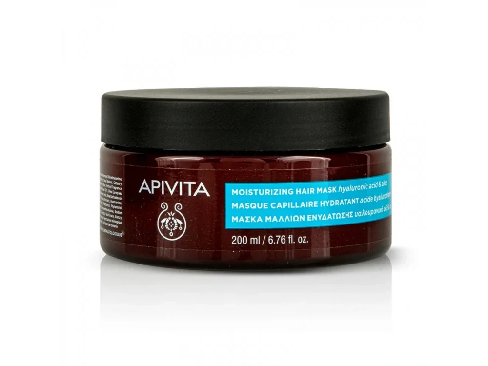 Apivita Μάσκα Μαλλιών Ενυδάτωσης με Υαλουρ. Οξύ Mask 200ml