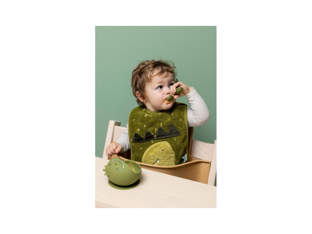 Trixie Mr. Dino First Baby Meal Set Σετ Φαγητού 4m+ με Μπολ & Κουτάλι, 1σετ