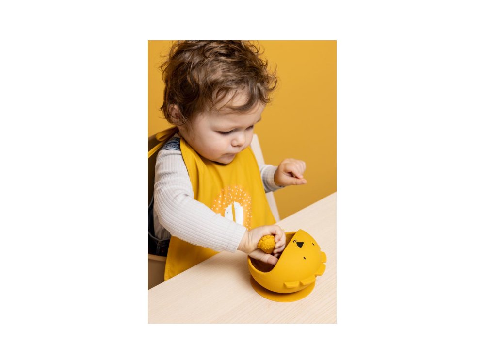 Trixie Mr. Lion First Baby Meal Set Σετ Φαγητού 4m+ με Μπολ & Κουτάλι, 1σετ