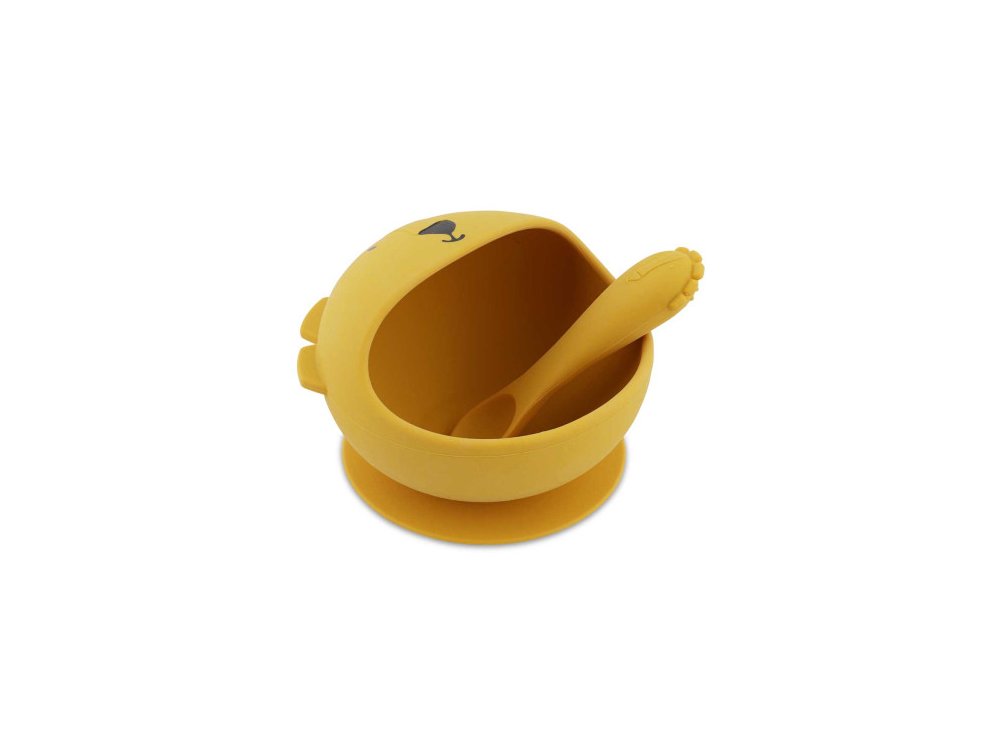 Trixie Mr. Lion First Baby Meal Set Σετ Φαγητού 4m+ με Μπολ & Κουτάλι, 1σετ