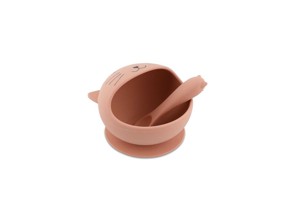 Trixie Mrs. Cat First Baby Meal Set Σετ Φαγητού 4m+ με Μπολ & Κουτάλι, 1σετ
