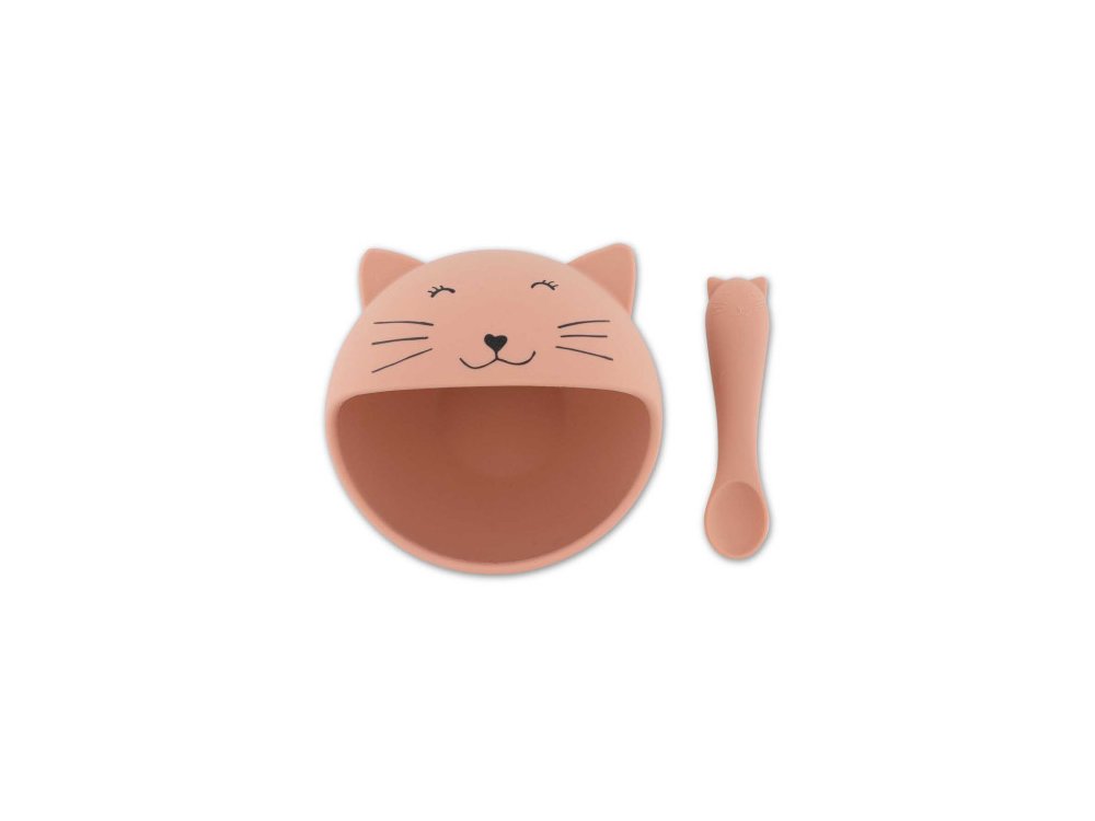 Trixie Mrs. Cat First Baby Meal Set Σετ Φαγητού 4m+ με Μπολ & Κουτάλι, 1σετ
