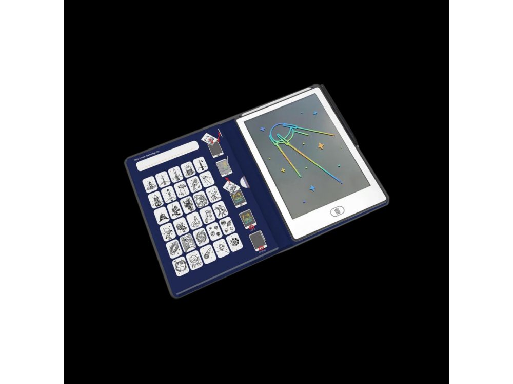 Kidywolf, Tablet ζωγραφικής με οθόνη LCD (30 κάρτες)- Galaxy