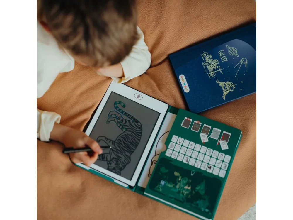 Kidywolf, Tablet ζωγραφικής με οθόνη LCD (30 κάρτες)- Galaxy