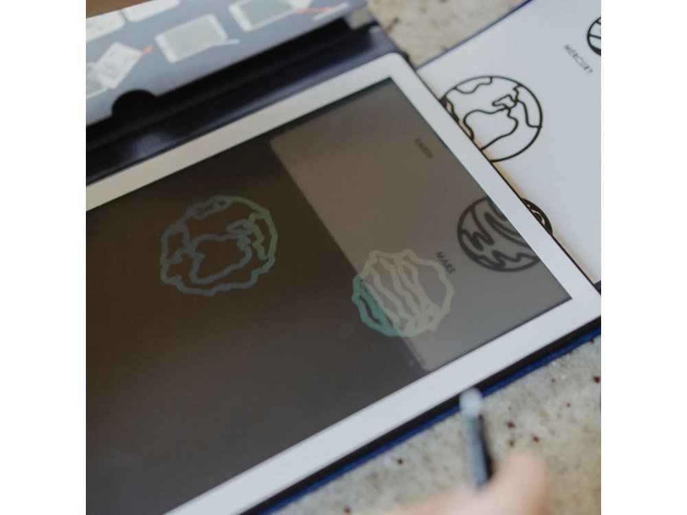 Kidywolf, Tablet ζωγραφικής με οθόνη LCD (30 κάρτες)- Galaxy