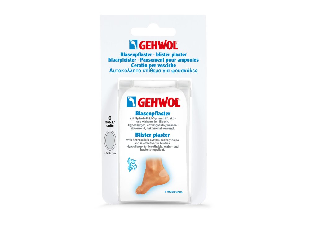 Gehwol Blister Plaster, Αυτοκόλλητο επίθεμα για φουσκάλες, 6τμχ