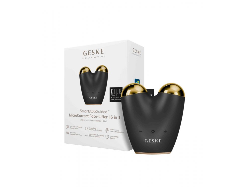 Geske MicroCurrent Face-Lifter, Συσκευή Σύσφιξης προσώπου, Χρώμα Gray, 6 in 1