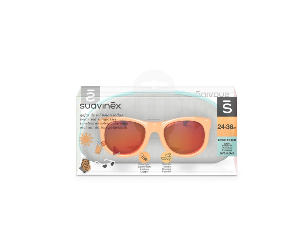Suavinex Polarized Sunglasses, Γυαλιά ηλίου, Normal Orange, 24-36m, 1τμχ