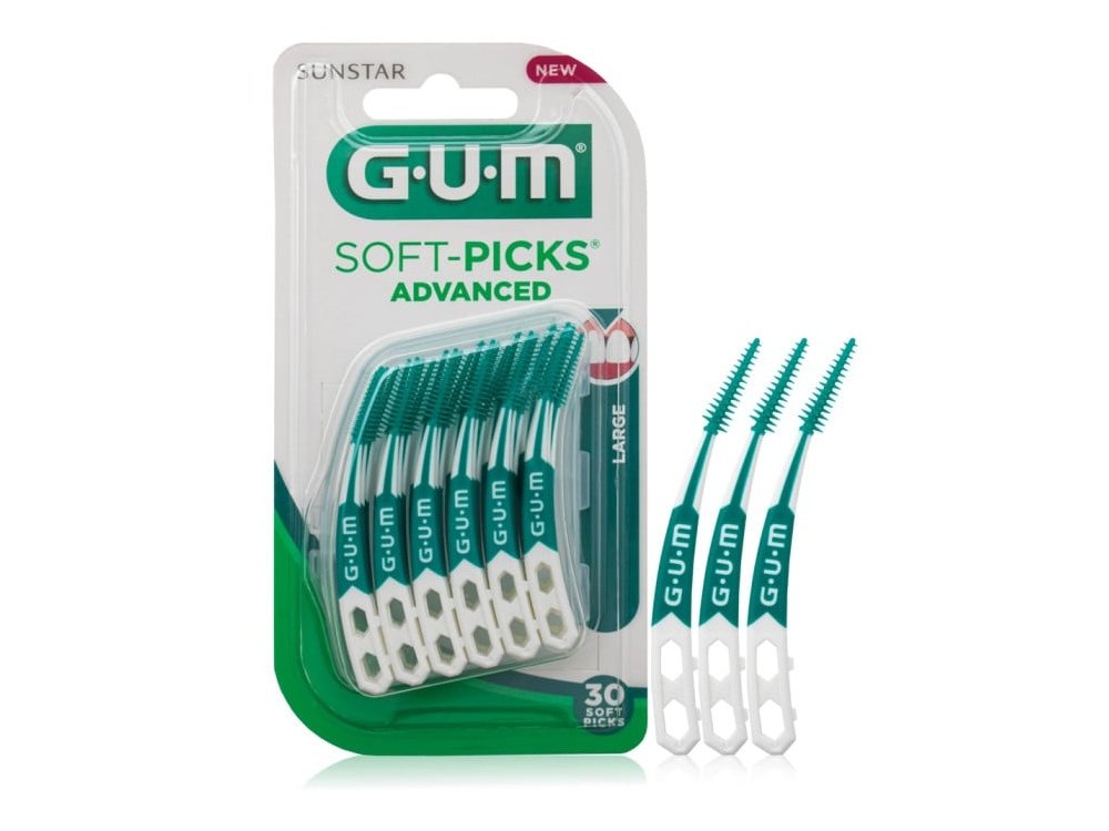 Gum 651 Soft Picks Advanced Large, Μεσοδόντια Βουρτσάκια Μεγάλο Μέγεθος, 30τμχ