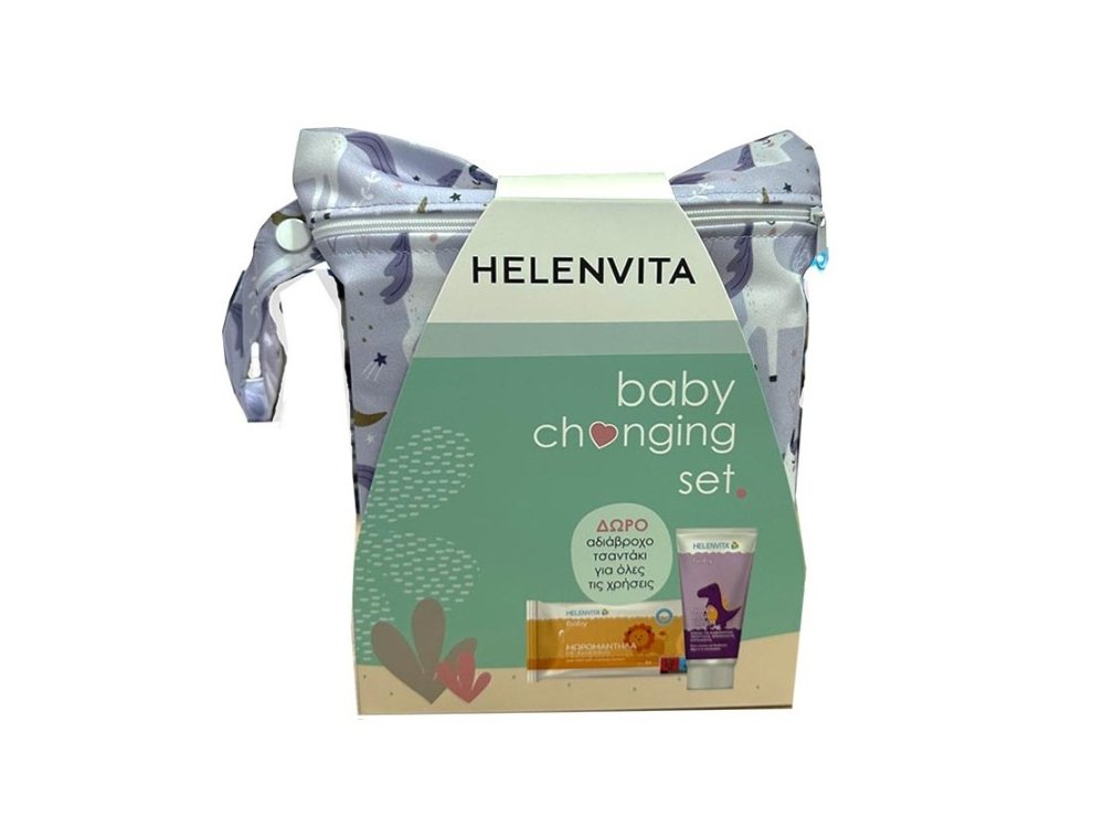 Helenvita Baby Nappy Rash Cream, Κρέμα για την Αλλαγή Της Πάνας, 150ml & Baby Μωρομάντηλα, 64τμχ