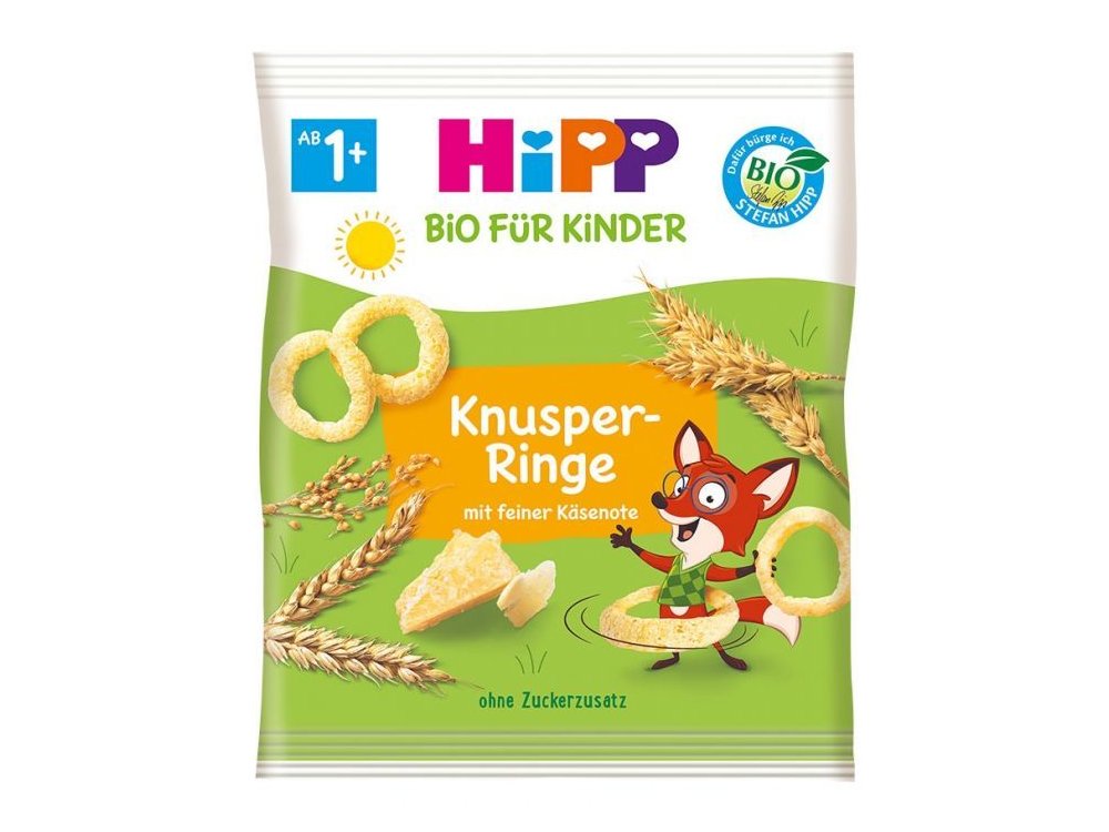 HiPP Παιδικά Τυροδαχτυλίδια από τον 12ο μήνα, 25gr