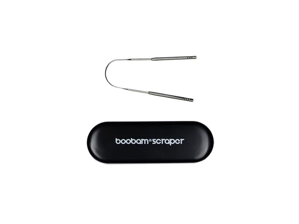 Boobam Scraper Tongue, Ξύστρα Γλώσσας, Black, 1τμχ
