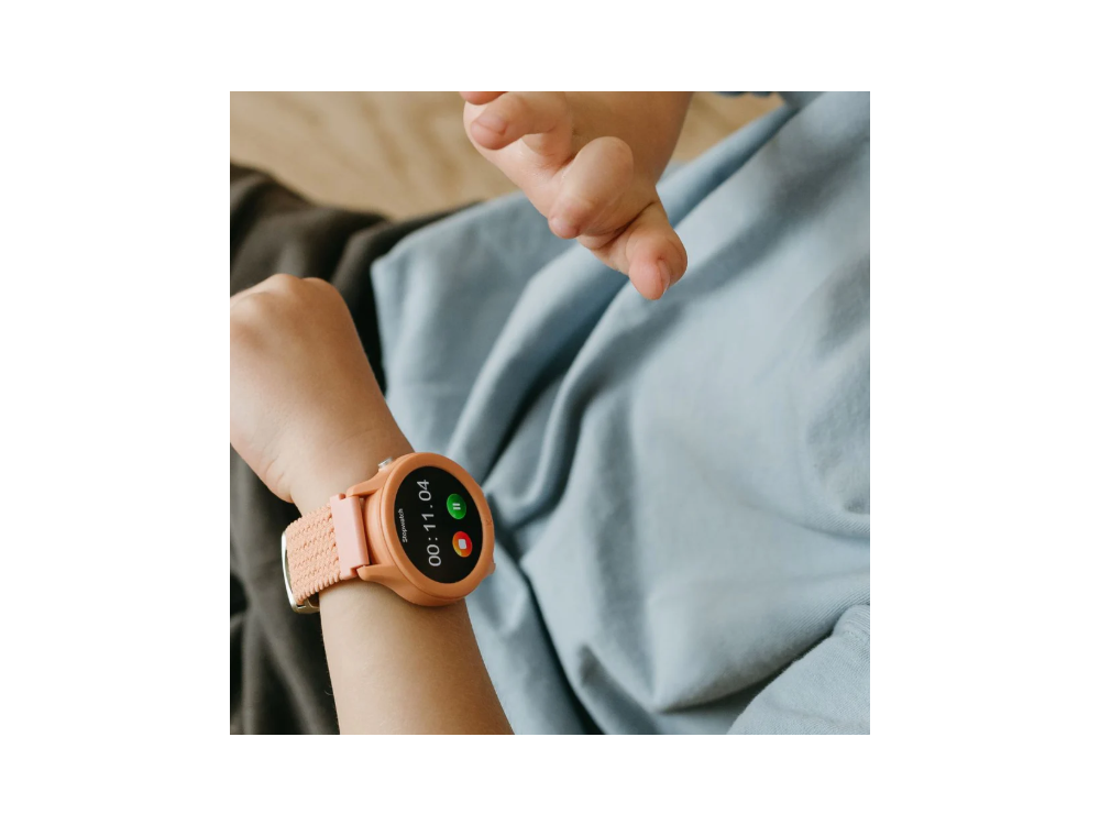 KIDYWOLF: Παιδικό ρολόι Smartwatch με Οθόνη αφής & Επαναφορτιζόμενη μπαταρία - Peach, 1τμχ