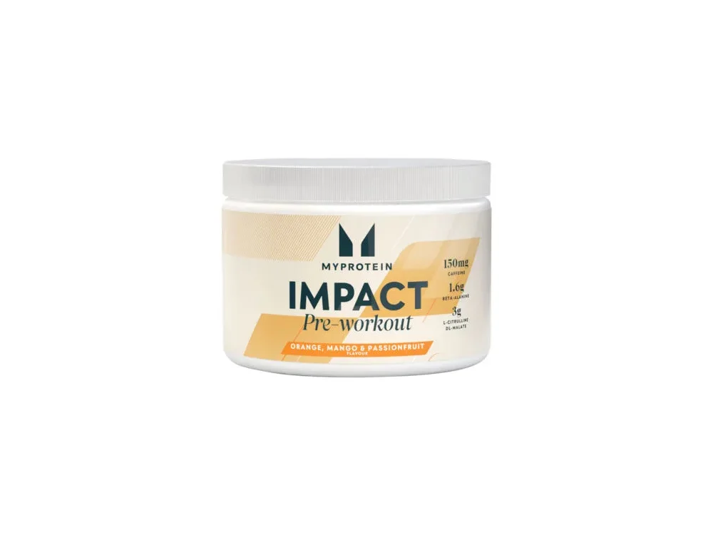 My Protein Impact Pre-Workout Ισχυρό Προπονητικό Μείγμα με γεύση Μάνγκο-Passionfruit, 150g