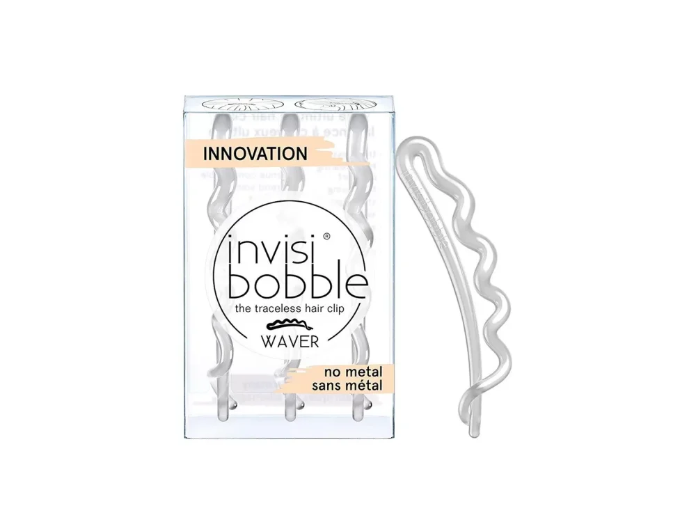 Invisibobble Waver Sparks Crystal Clear, Τσιμπιδάκια Μαλλιών, 3τμχ