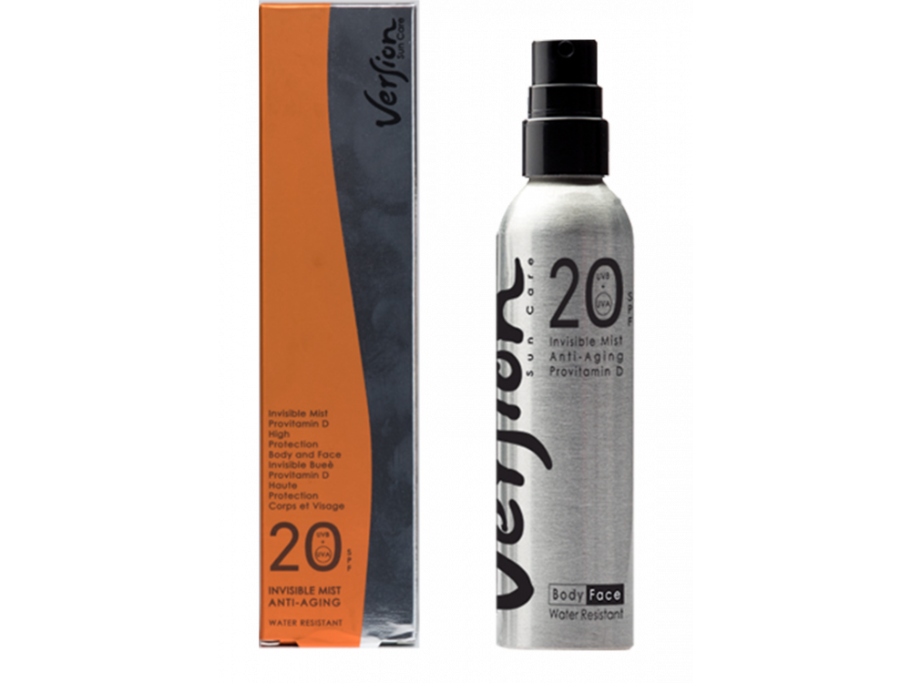 Version Invisible Mist SPF20, Αντηλιακό Σπρέι Προσώπου & Σώματος, 200ml
