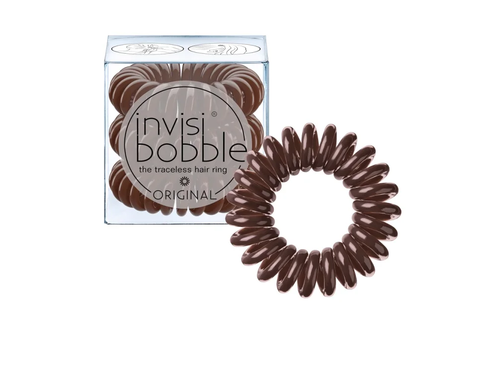 Invisibobble Original Pretzel Brown, Λαστιχάκι Μαλλιών, 3τμχ