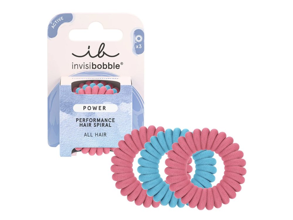 Invisibobble Power Performance Fluffy Rose & Ice Λαστιχάκια Μαλλιών 3τμχ