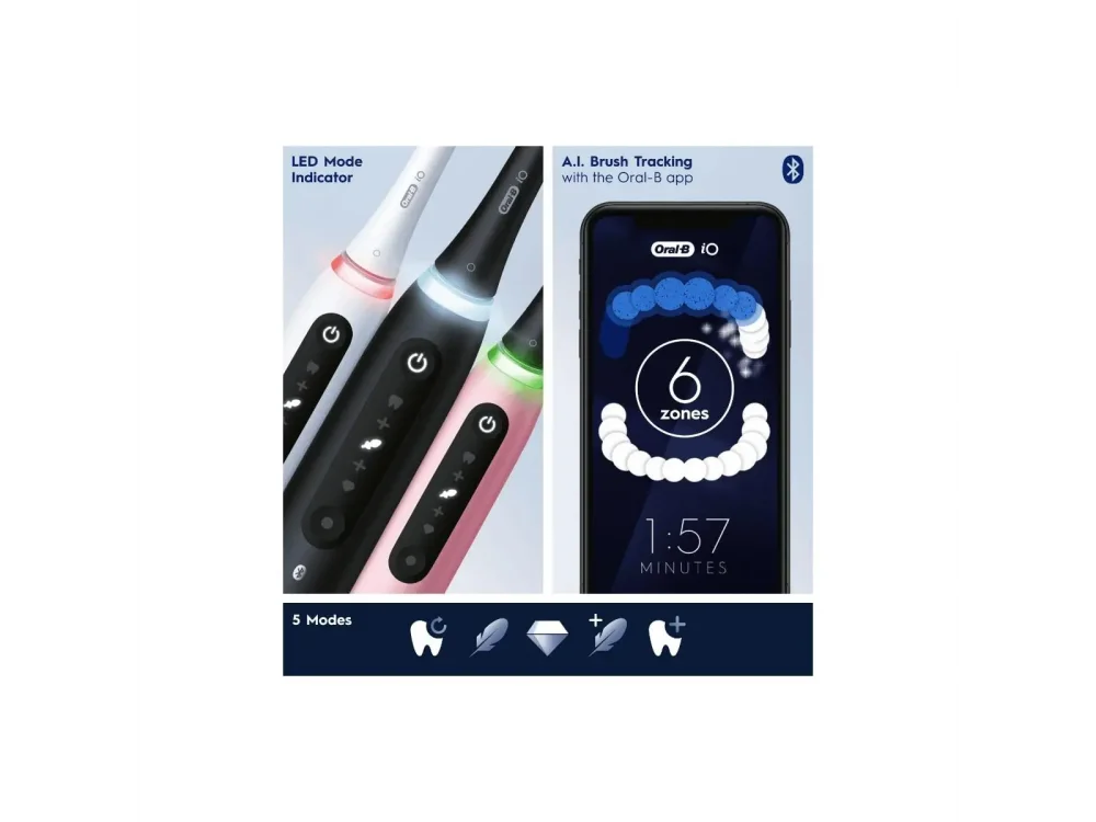 Oral-B iO Series 5 Pink Ηλεκτρική Οδοντόβουρτσα Ροζ, 1τμχ