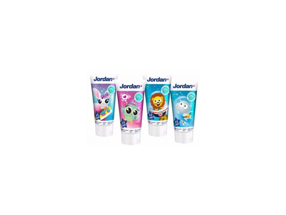 Jordan Kids Toothpaste, Παιδική Οδοντόκρεμα 0-5 ετών, 50ml