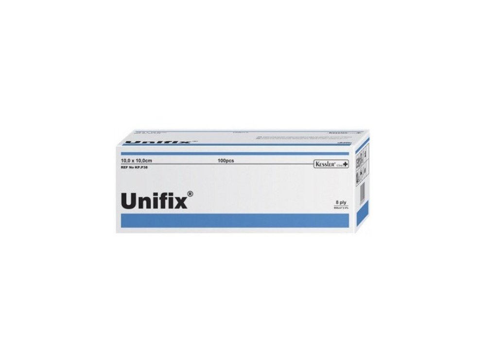 Kessler Unifix - Μη Αποστειρωμένες Γάζες 10cm x 10cm, 100 τεμάχια