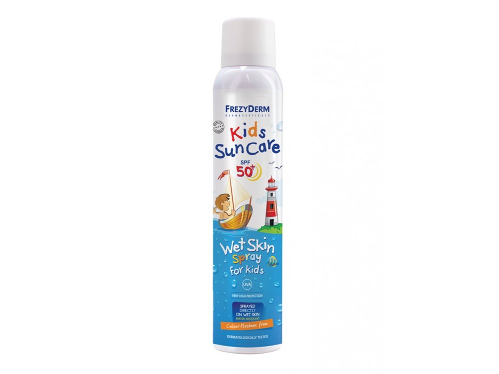 Frezyderm Kids Sun Care Wet Skin Spray SPF50+ Παιδικό Αντιηλιακό Spray, 200ml