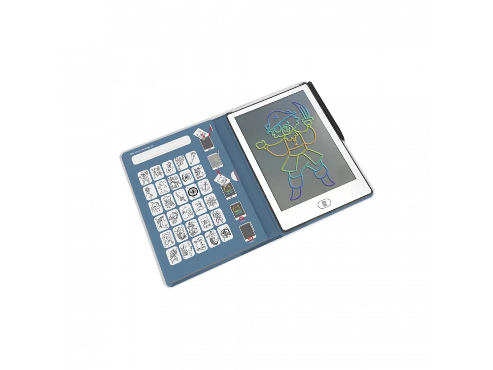 Kidywolf Kidywolf, Tablet Ocean & Pirates, ζωγραφικής με οθόνη LCD, 30 κάρτες , 1τμχ