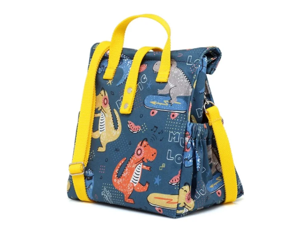 The Lunch Bags Original Rainbow, Ισοθερμική Τσάντα Φαγητού (5Lit), Χρώμα Dinos Kids, 1τμχ