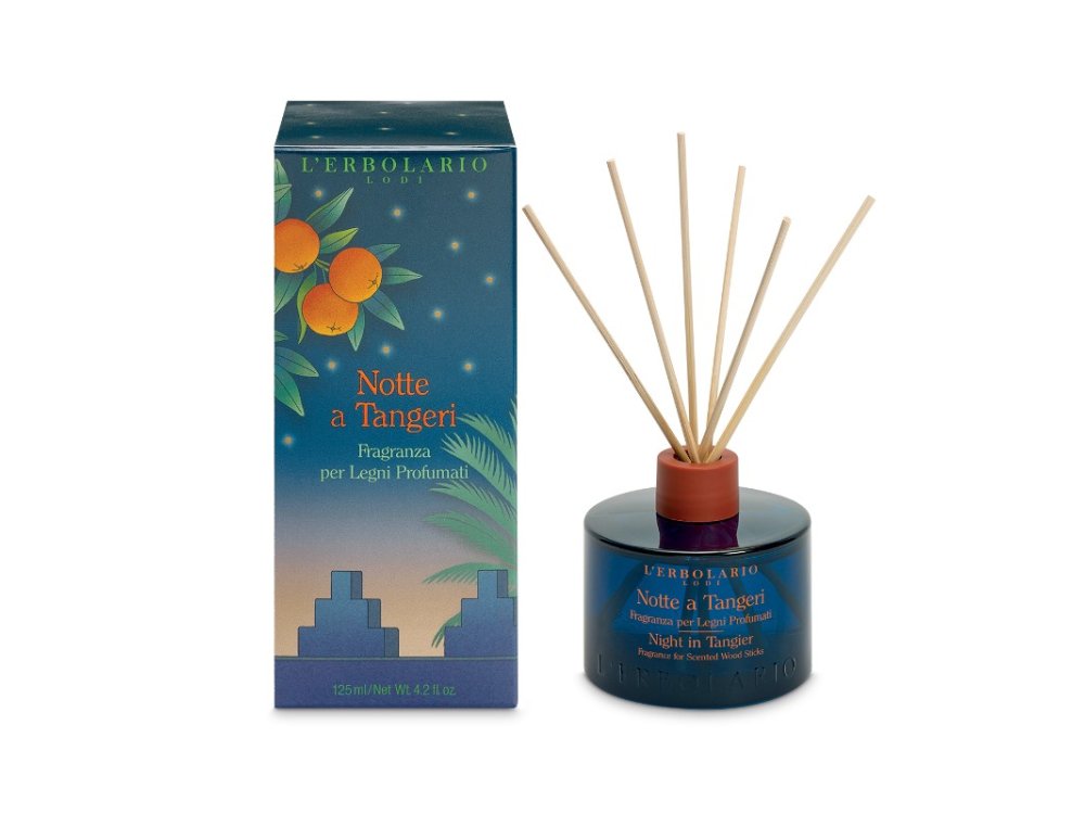 L'erbolario Notte A Tangeri Wood Sticks, Αρωματικό Χώρου με Sticks, 125ml