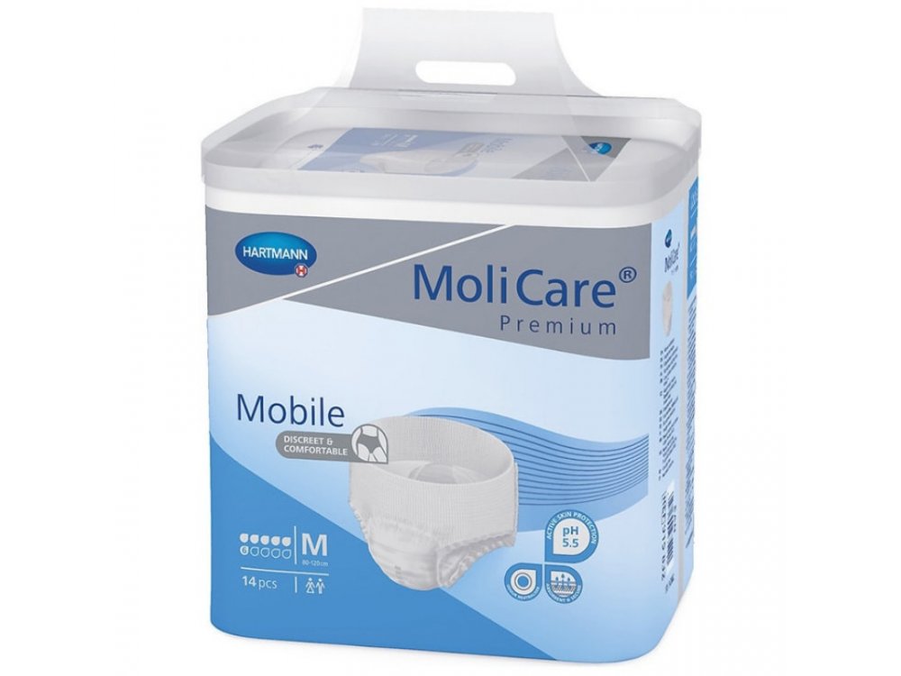 Hartmann MoliCare Premium Mobile, Σλιπ Ακράτειας Ημέρας, No.6 Medium, 14τμχ