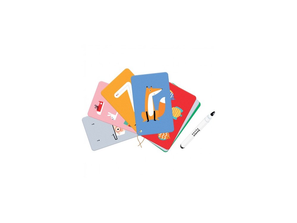 Banana Panda Let's Write Wipe Numbers, Εκπαιδευτικές κάρτες με Μαρκαδόρο