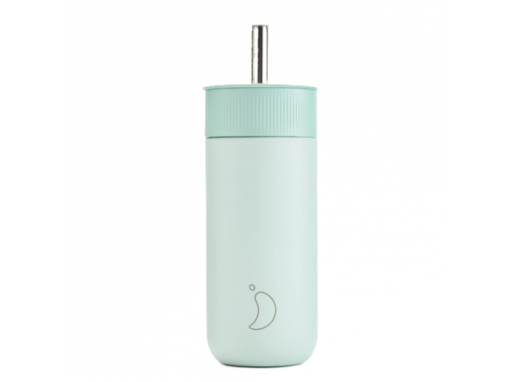 Chillys S2 Switch Cup, Ποτήρι Θερμός Ανοξείδωτο με Καλαμάκι, Lichen Green, 500ml