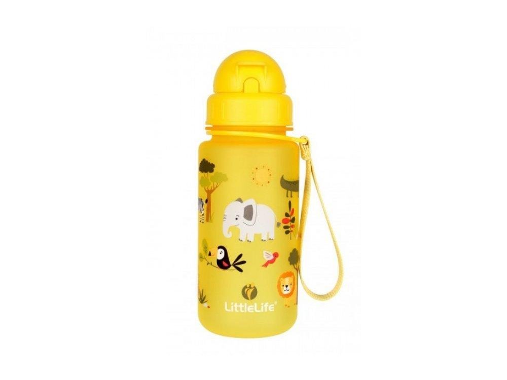 Suavinex Littlelife Παγούρι με Καλαμάκι, Σχέδιο Ζούγκλα Κίτρινο, 400ml