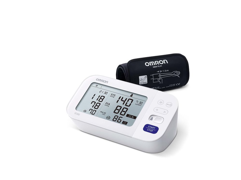 Omron M6 Comfort Automatic Upper Arm Blood Pressure Monitor, Πιεσόμετρο Μπράτσου με Afib (HEM-7360-E), 1τμχ