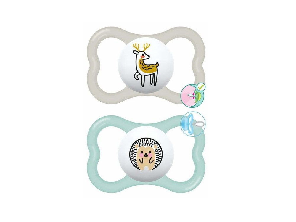 Mam Supreme, Πιπίλα Σιλικόνης 16m+, 2τεμ