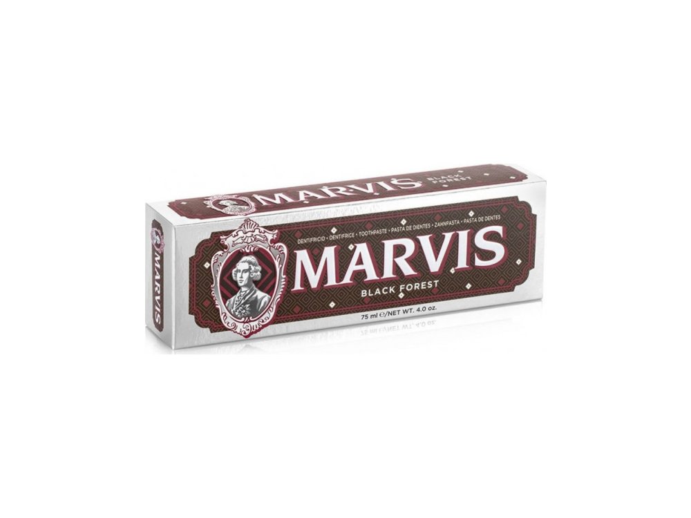 Marvis Black Forest Mint Toothpaste, Οδοντόκρεμα με Γεύση Μαύρη Σοκολάτα & Κεράσια, 75ml