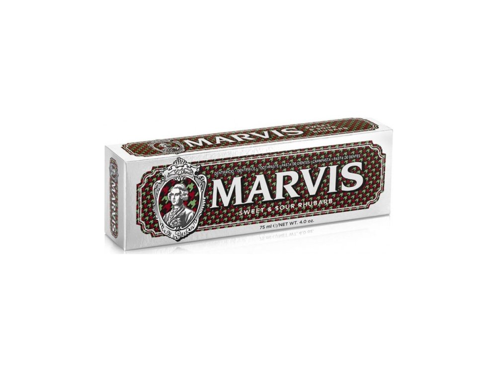 Marvis Sweet and Sour Rhubarb Mint Toothpaste, Οδοντόκρεμα με Γλυκό & Ξινό Ραβέντι, 75ml