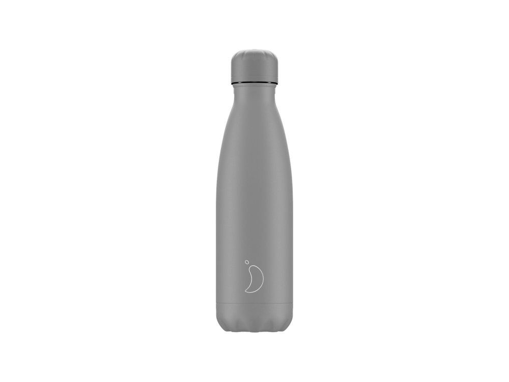 Chillys Ανοξείδωτος Θερμός, All Matte Grey, 500ml