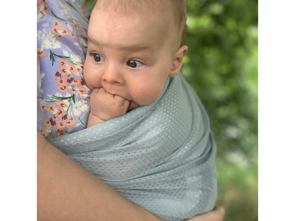 Mini Monkey, Μάρσιπος Sling Ελαφρύς και αδιάβροχος Light green 1τμχ