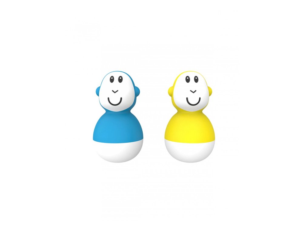 Matchstick Monkey Bathtime Wobblers Cool, Παιχνίδι Μπάνιου Blue-Yellow, 2τμχ