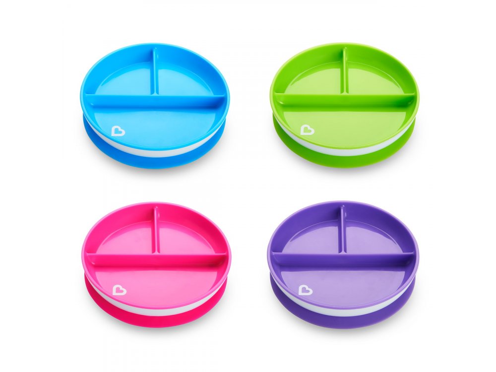 Munchkin Παιδικό Πιάτο με Βεντούζα Πράσινο, Suction Plate 6m+, 1τμχ