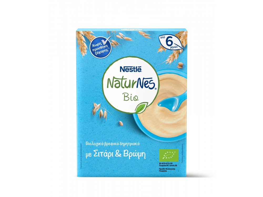 Nestle Naturnes Bio Δημητριακά Σιτάρι & Βρώμη 200gr