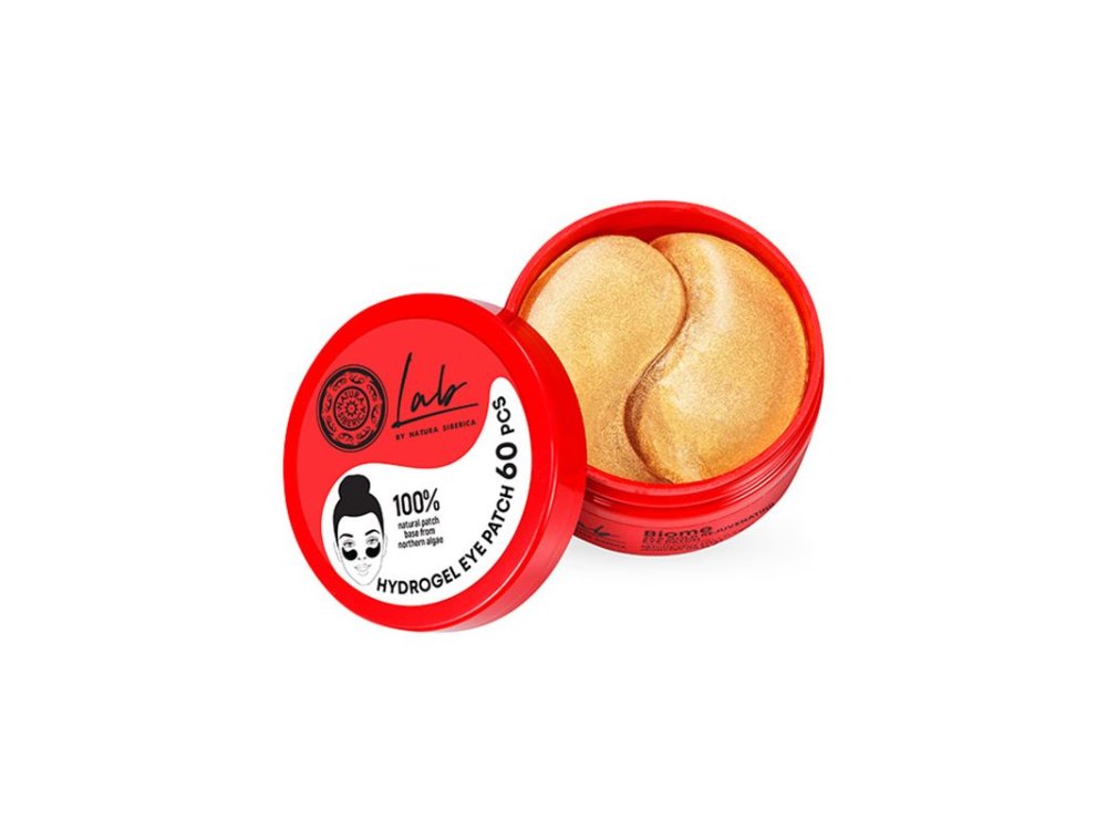 Natura Siberica Lab Biome 24K Gold Rejuvenating Eye Patches, Επιθέματα Ματιών για Aναζωογόνηση με Xρυσό 24Κ, 60τμχ